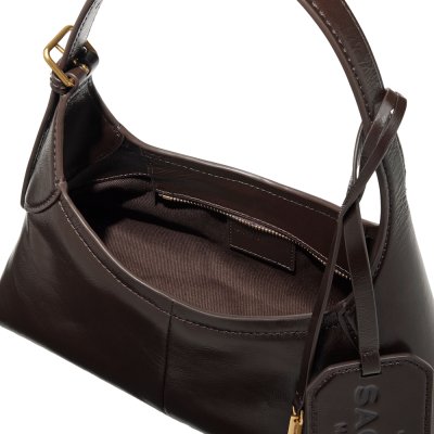 THE SMALL BELTED SACK BAG IN CRINKLE LEATHER
